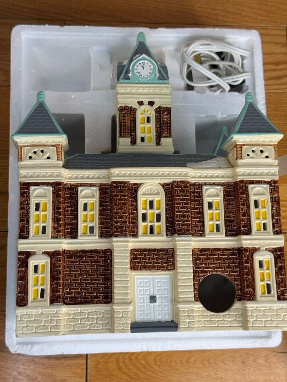 Dept 56 Snow Village 1989 COUNTY COURTHOUSE 5144-6 EXCELLENT - Picture 12 of 12
